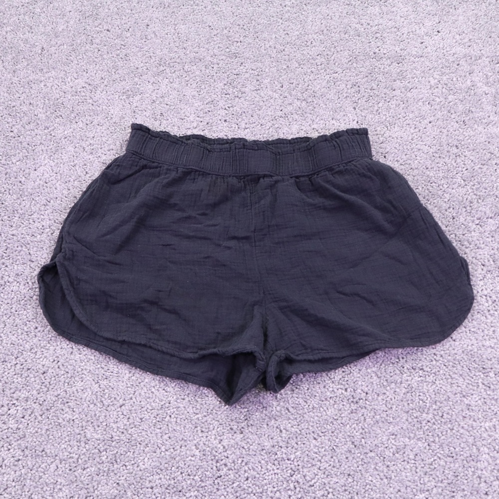Universal Thread Shorts Womens Medium Black Cotton Elastic Waist Casual